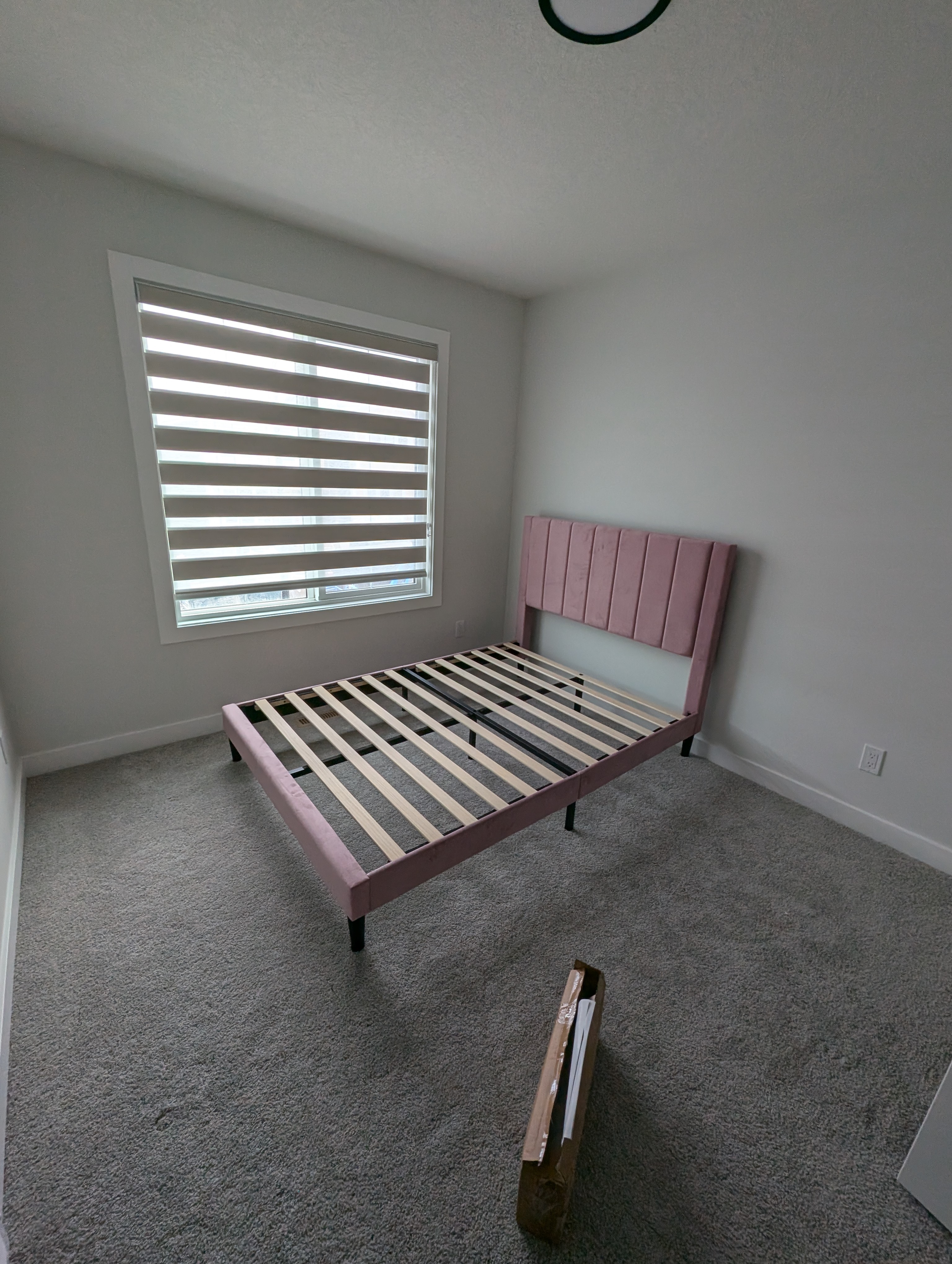 Double bed frame assembled in Calgary NW.